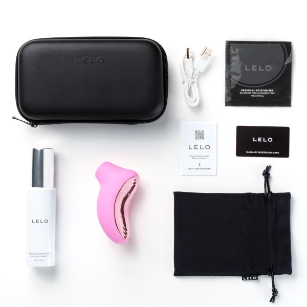 【LELO】SONA2 Travel(ソナ2 トラベル) ピンク クリーナーセット