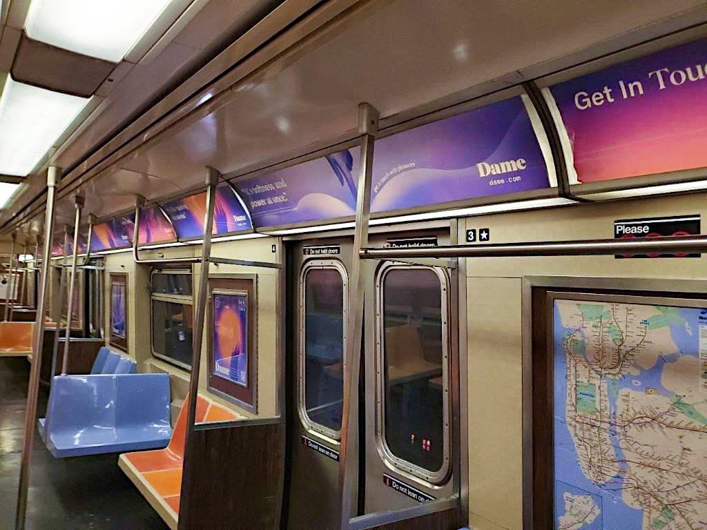 NYの地下鉄にセクシュアルウエルネスブランドDAMEの広告が掲載された意味、その凄さ！